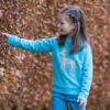 Kép 2/4 - KITE bársonyosan puha biopamut kislány pulcsi - kedves őzike mintával 6 éves