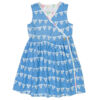 Kép 2/3 - KITE kifordítható átlapolt kislány ruha 3-4 év kék