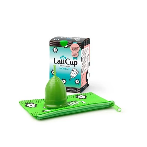 lalicup menstruációs kehely zold m