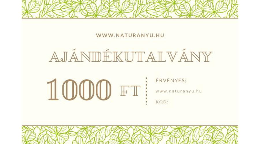 Ajándékutalvány 1000Ft Ajándékutalvány 1000Ft