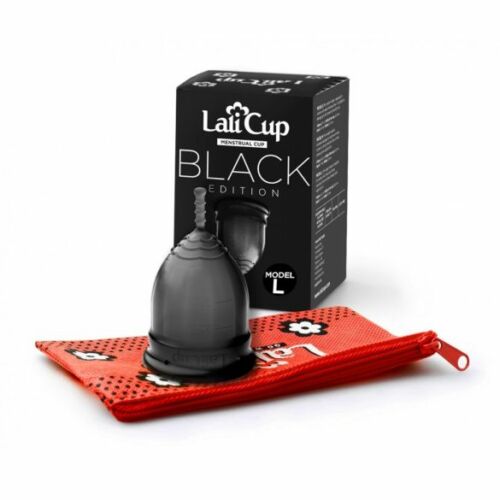 LaliCup menstuációs kehely - fekete L méret