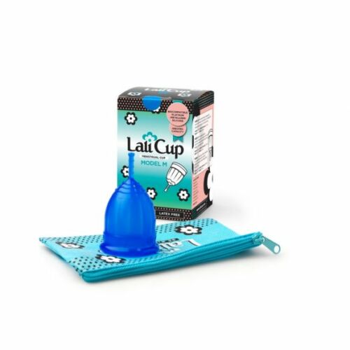 LaliCup menstuációs kehely - kék M méret