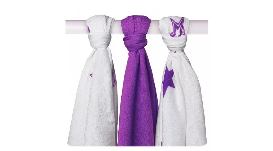 XKKO bambusz textilpelenka, tetra pelenka - lila csillagos XKKO bambusz textilpelenka, tetra pelenka - lila csillagos