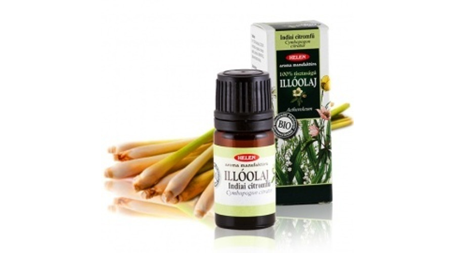 Helen illóolaj 100%-os tisztaságú 5ml - Indiai citromfű Helen illóolaj 100%-os tisztaságú 5ml - Indiai citromfű